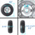 AR-PRO (4-Pack) 10-Inch Solid Rubber Tire Wheels - Replacement 4.10/3.50-4" Flat Free Tire with 5/8" Bearings, 2.2" Offset Hub - Perfect for Lawn Garden Cart, Hand Truck, Wheelbarrow, Utility Cart