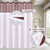 Luxury Textured Fabric Shower Curtainwith Snap-in Liner Burgundy,72x84