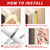 Fingwerk 40 Feet Rubber Weather Stripping Door Seal Strip, Self-Adhesive Backing D-Shape Door Weatherstripping for Door Frame Insulation Large Gap, Easy Cut to Size(White)