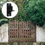 Rasugarlary Wall Mount Gate Hinges, Black Farm Gate Hinge, 4 Pack Chain Link Fence Gate Hinge with 5/8 Hinge Pin (Screws Included), Heavy Duty Gate Hinges for Metal Gates Wooden Fences…