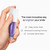 PurelyWHITE DELUXE Purple Brightening Toothpaste for Teeth Whitening (1 Fl Oz), Color Corrector