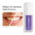 PurelyWHITE DELUXE Purple Brightening Toothpaste for Teeth Whitening (1 Fl Oz), Color Corrector