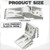 Beeveer 2 Pcs Freezer Hinge Compatible with Haier, 3 Holes 95-110°