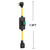 Heavy Duty SJTW 12AWG Outdoor Waterproof Extension Switch Cord, in-Line On/Off Switch Extension Cord, IP57 Waterproof,Max.20A 125V 4-in-1 T-Blade Female,1.5FT