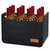 Peryiter 1 Pcs 12 Bottles Wine Carrier Tote 14.6 x 12.6 x 10.6, Grey