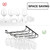 FOMANSH 14-Inch Under Cabinet Wine Glass Holder - Metal Stemware Rack, Single Rail Hanging Rack for Kitchen Bar - Set of 3