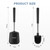 SetSail Toilet Brush and Holder, Toilet Bowl Brushes Holde, Black