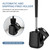 SetSail Toilet Brush and Holder, Toilet Bowl Brushes Holde, Black