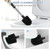 SetSail Toilet Brush and Holder, Toilet Bowl Brushes Holde, Black