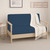 Full Size Futon Covers - 100% Egyptian Cotton Futon Slipcovers Medium Blue
