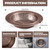 Retisee 2 Pcs Kitchen Sink Drain Strainer 4.4 Inch,Red Bronze
