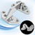 316 Stainless Steel Boat Hatch Hinges,3.62inchx 2.87inch (92 X 73 mm) Polished Marine Hinge,Marine Boat Hatch Heavy Duty Hinges with Screws,for Boats, Yachts, Doors, Deck,Windows, Cabinets (2 Pack)