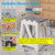GOYUWEN Foldable Bath Shower Safety Chair Seat Grey, Foldable and Anti-Slip Bench Bathtub Stool for Elderly or Seniors (Foldable ShowerChair 15.7" H Grey, Seat Size 12.4" x 8.3“