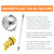 GASHER 1PCS 1" 304 Stainless Steel Float Ball Valve with 1"G Female x 1"NPT Male Adapter, DN25 Adjustable Water Tank Float Ball Valve for Stock Tank Pool Water Level Control