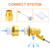 GASHER 1PCS 1" 304 Stainless Steel Float Ball Valve with 1"G Female x 1"NPT Male Adapter, DN25 Adjustable Water Tank Float Ball Valve for Stock Tank Pool Water Level Control