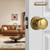 Newlaking Antique Brass Bronze Privacy Door Knobs Interior, Zinc Alloy