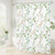 Litabel Small Stall Shower Curtain 36 x 72, Narrow Half Watercolor Floral Fabric Shower Curtain for Bathroom, Sage Green Butterfly Flower Waterproof Shower Curtain Set