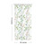 Litabel Small Stall Shower Curtain 36 x 72, Narrow Half Watercolor Floral Fabric Shower Curtain for Bathroom, Sage Green Butterfly Flower Waterproof Shower Curtain Set