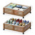 Under Bed Storage Containers With Wheels - 2 Pcs Bamboo Wood Rolling Underbed Shoe Storage Bins With Dust Bags for Clothes Blankets, Duvet Covers Snacks Toys (Walnut) Under Bed Storage Containers With Wheels - 2 Pcs Bamboo Wood Rolling Underbed Shoe Storage Bins With Dust Bags for Clothes Blankets, Duvet Covers Snacks Toys (Walnut)