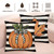 Wnoesat Fall Outdoor Pillow Covers 18x18 Set of 2 Pumpkin Maple Leaves Stripes Decorative Throw Pillows Autumn Thanksgiving Harvest Farmhouse Pillow Cases for Sofa Couch Bed Decor