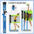 Portable Volleyball & Badminton Combo Net Set with 2 Nets (20ft and 32ft)