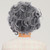 Kisangel Old Lady Wig Grey Curly Cosplay Costume Wig
