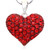 Soulbreezecollection Valentine's Day Gift Love Red Heart Necklace Pendant Charm Women Fashion Jewelry