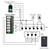 Door Access Control System Kit RFID Keypad 280KG/600lbs Electric Magnetic Door Lock Kit Home Security System 110-240V AC to 12v DC 3A 36w Power Supply with Exit Button Doorbell Chime Remote Control