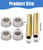 104-3667 114-1640 Front Wheel Bushing Bearing & Axle Kit | Compatible with Toro TimeCutter & Exmark Quest Zero Turn Mower Front Wheel Repair