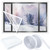 Beeveer Window Insulation Kit, 87 Inch X 30 ft Cuttable Film, Waterproof