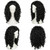 IMEYLE 17 In Long Black Curly Wig Men Wigs for Mens Long Hair Wig