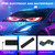 Devil Eyes Light for Cars (2-Pack) – 15''x4'' Dual LED Eyes for Car Windshield | Perfect Sync, Programmable Patterns, App/Remote Control | for Sedans, SUVs, Medium Trucks – Custom Dynamic Sign