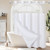 Litabel White Fabric Snap-in Shower Curtain Liner Replacement, 70W x 61H Waterproof Removable Liner for No Hook Shower Curtains with Snap in Liner, Soft Cloth & Hotel Quality, Machine Washable