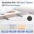 Countertop Support Brackets Heavy Duty 4 Pack 1/4" Thick 14 Inch Flat Hidden Knee Wall Countertop Bracket for Granite Quartz Wood Concret Countertops Screws Included