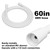 RV Shower Faucet with Shower head and Hose - Non-Metallic RV Shower Kit, On/Off Valve & Diverter, Handheld Shower Replacement for RV,5thWheels,Motorhomes,Travel Trailers,Campers（White）