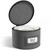 Sorbus China Storage Containers, with Lid (Dessert Plate Storage, Gray)