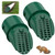 2 Pack 4" Slope Drainage Grate Cover, Rain Diverter, Drainage Grate Yard Drain, Drain Emitter for Sump Pump Discharge & Downspout Extensions, Fit 4" SCH 40, 4" SDR 35, 4" Corrugated Pipe-Green