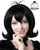 JoneTing Short Black Flip Wig Short Straight Black Bob Wig for Women