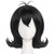 JoneTing Short Black Flip Wig Short Straight Black Bob Wig for Women
