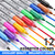 VEESA Permanent Markers Set of 60 Pack, 12 Assorted Colors, Fine Point