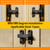 Barn Door Lock,90/180 Degree Flip Latch Lock,Easy Installation,Zinc Alloy Security Door Lock,Protecting Safety Sliding Gate Latches for Barn,Bathroom,Cabinet,Window,Garden,Sliding Doors(Black)