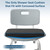 HAVARGO Shower Seat Cushion for Transfer Bench for Bathtub Shower Seats for Elderly, Easy Maintenance Anti Slip Quick Dry Soft to Skin Foam Cushion, Black