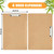 4 Pack Extra Large Clipboard, 11x17 inch Legal Size Wooden Clipboard, Vertical Clipboards & Horizontal Clipboards with Low Profile Clip, Wooden Lap Board for Drawing, Sketching, Art Supplies