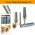 YZTONGPAO M6 Tree Shaped Steel Hollow Wall Anchor with Screws,Loose Hinge Hole Repair Kit for Concrete Wall, Metal Expansion Bolt for Drywall(200 Pcs)