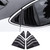 Rifoda for New Camry Window Louvers Air Vent Scoop Shades Cover Blinds Fit for Toyota Camry 2025 2026 Rear Side Window Louvers Decoration Trims ABS Material 2PCS (Bright Black)