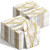 Geyoga 400 Pcs Marble Guest Napkins 2 Ply Disposable Guest Bathroom Paper White Gold Decorative Napkins Marbleized Hand Towels for Home Bathroom Kitchen Party Table Decor