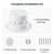 Safoner Aluminum RV Sewer Vent Cap,Plumbing Roof Vent Cover Replacement Kit
