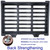 MOSINSBO Cast Iron Drain Grate and Frame, Driveway Channel Cover 24x16 in