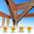 VEVIVOOVY 8pcs Flush Inside 45 Degree Angle Bracket,L/10 xW/3" Heavy Duty Flat Plate Connector Brace,Knee Brace Pergola Bracket,135 Degree Inside Joint for Butt-Join Post and Wood Beam