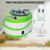 ZONEMEL 4 Liters Sauna Steamer, Portable Steam Generator with Remote Control, Stainless Steel Pot, Spa Machine with Timer Display for Body Detox (US Plug, Green)